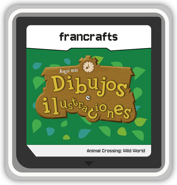 Cartucho de Ilustraciones, inspirado en Animal Crossing